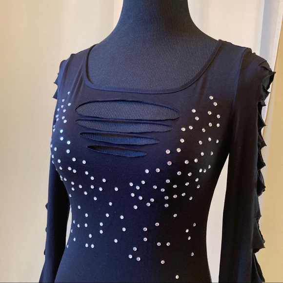 Ready for a party mini black dress - Picture 2 of 4